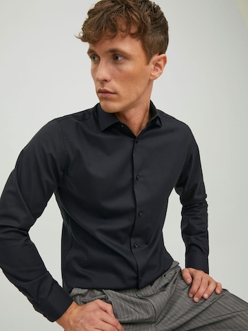 JACK & JONES Comfort fit Button Up Shirt 'Blaparker' in Black