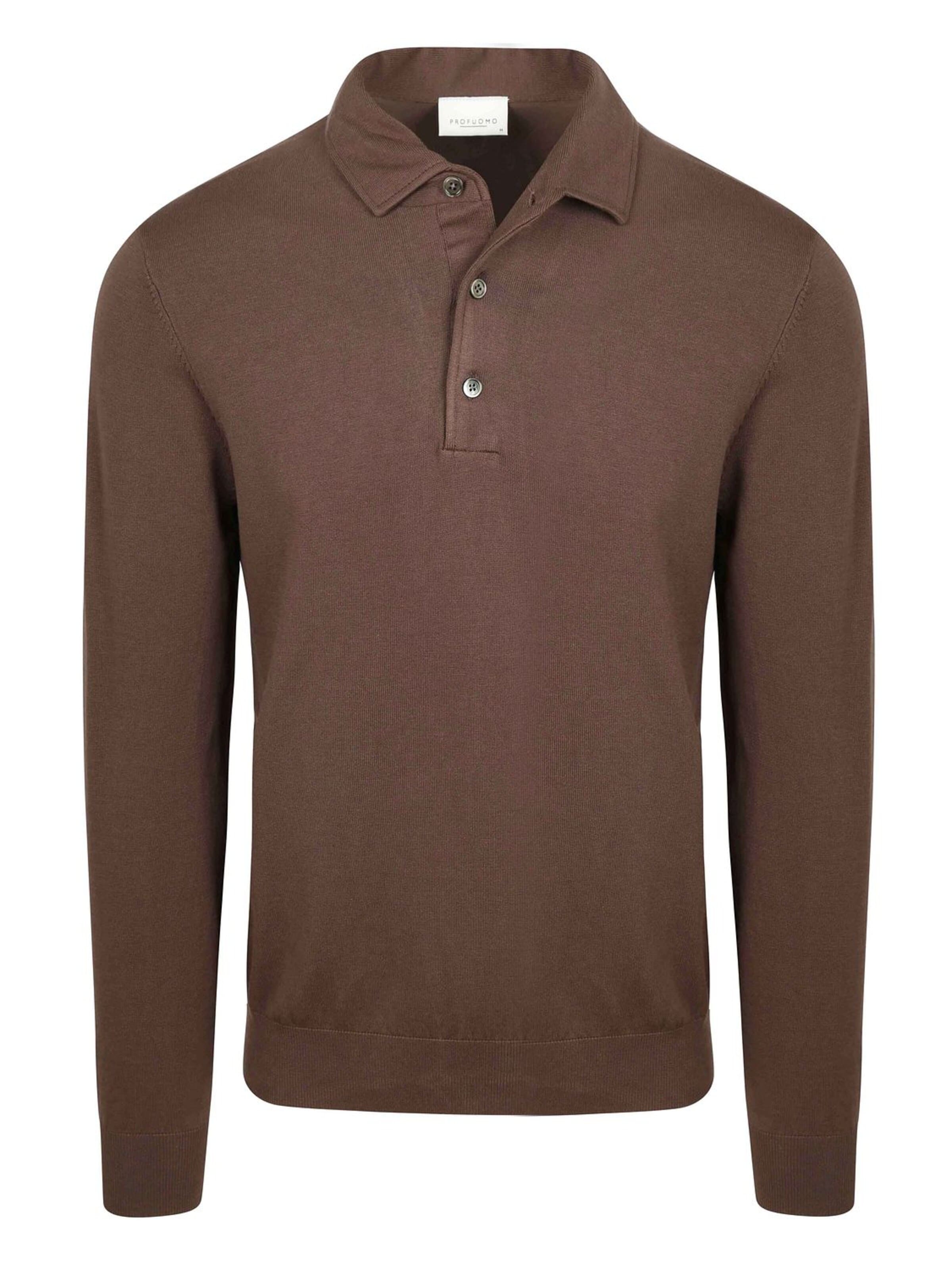 T-Shirt Profuomo en marron : devant