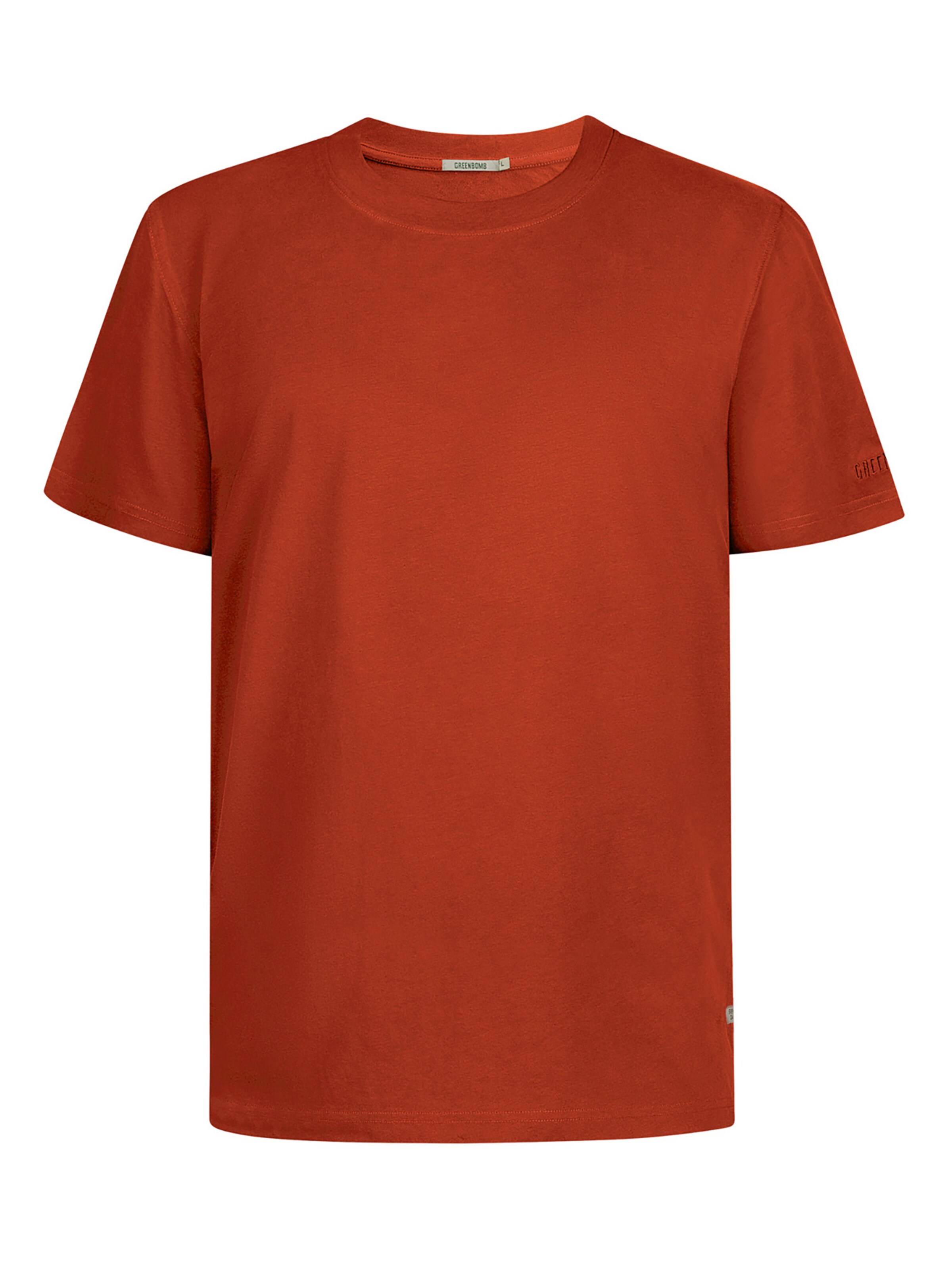 T-Shirt GREENBOMB en rouge : devant