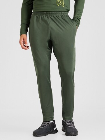 Regular Pantalon de sport 'Strength' Hummel en vert : devant