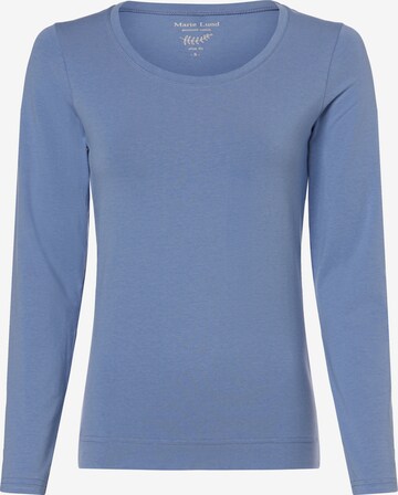 Marie Lund Shirt in Blauw: voorkant