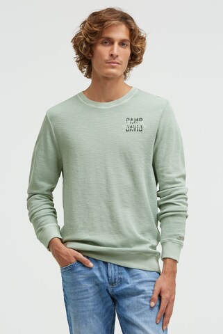 CAMP DAVID Sweatshirt in Green: front