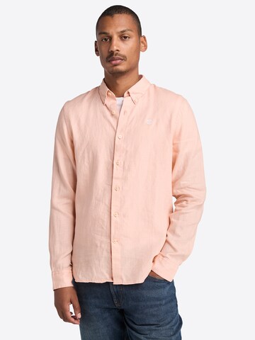 TIMBERLAND Regular fit Button Up Shirt 'Mill Brook' in Red: front