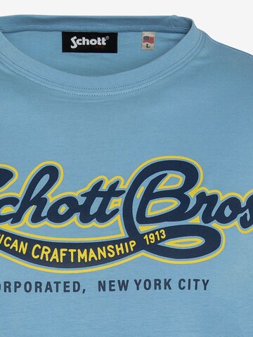 Schott NYC T-Shirt in Blau