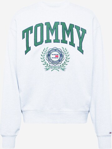 Sweat-shirt Tommy Jeans en gris : devant