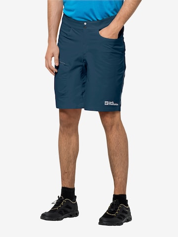 JACK WOLFSKIN Regular Sportshorts 'Tourer' in Blau: predná strana