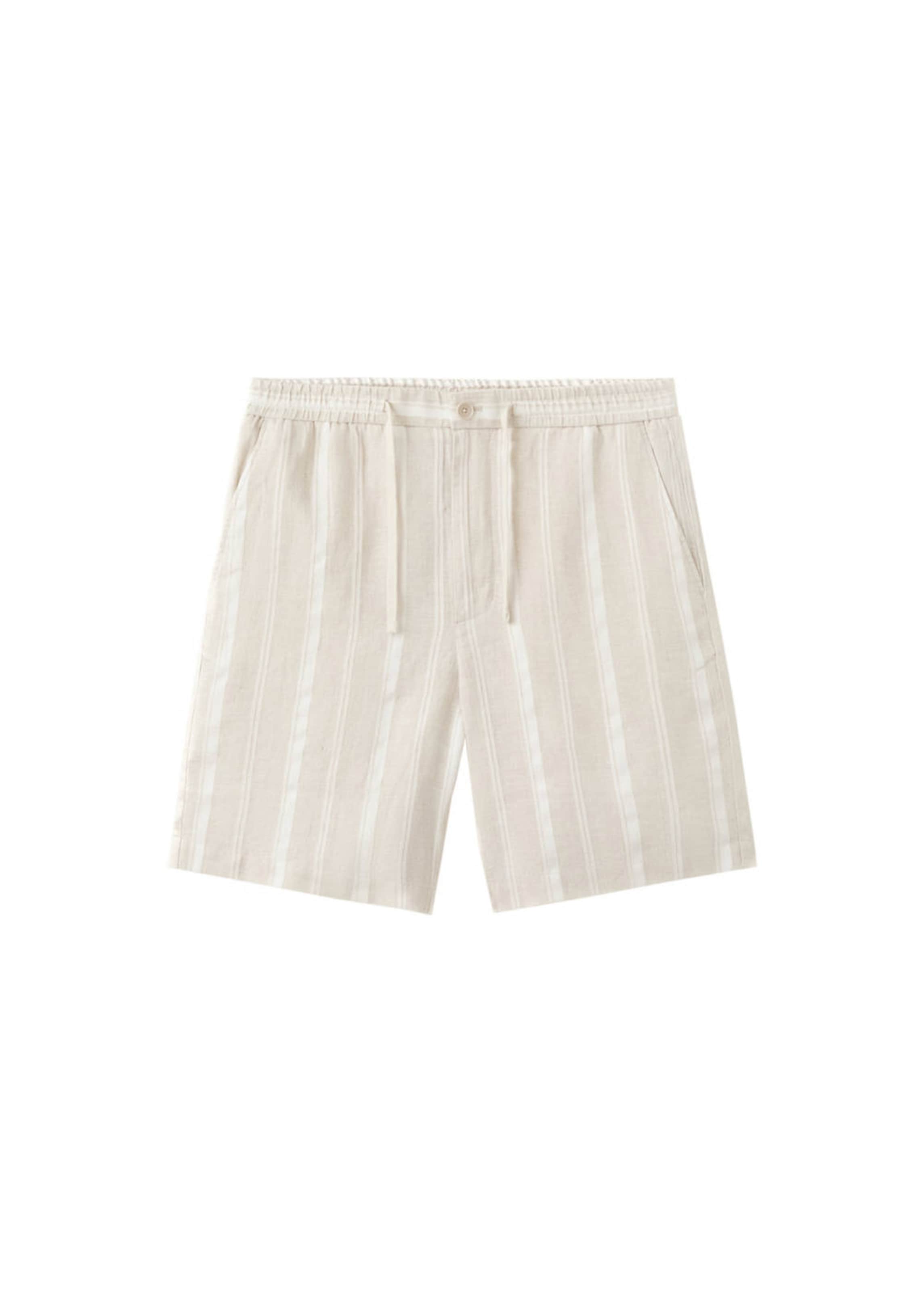 MANGO MAN Regular Pants 'Malta' in Beige: front