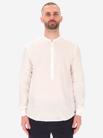 Distretto12 Regular fit Overhemd 'Coreana West' in Wit: voorkant