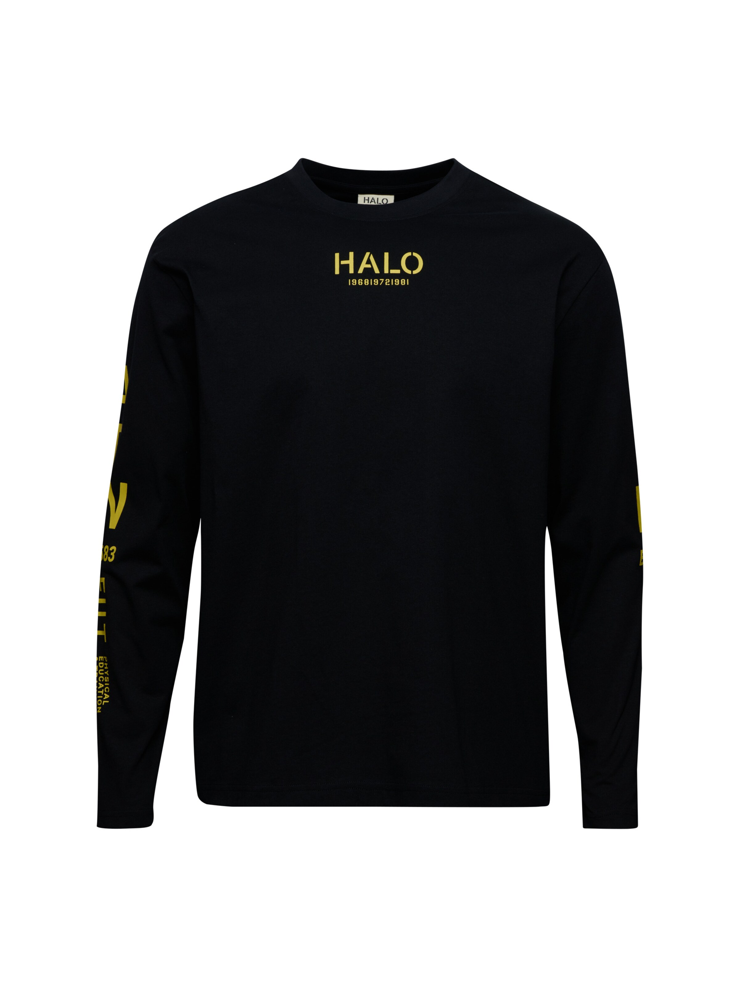 T-Shirt HALO en noir : devant