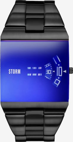 STORM Analoguhr 'New Remi' in Schwarz: Vorderseite
