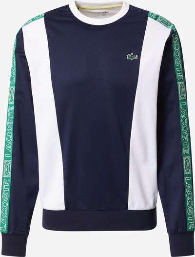 Lacoste Sport Sportsweatshirt in dunkelblau / grün / weiß, Produktansicht