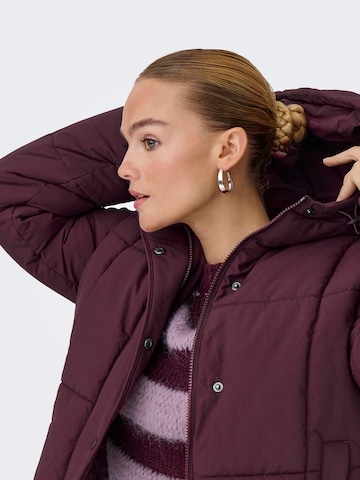 JDY Winter jacket 'JDYWONDER' in Purple