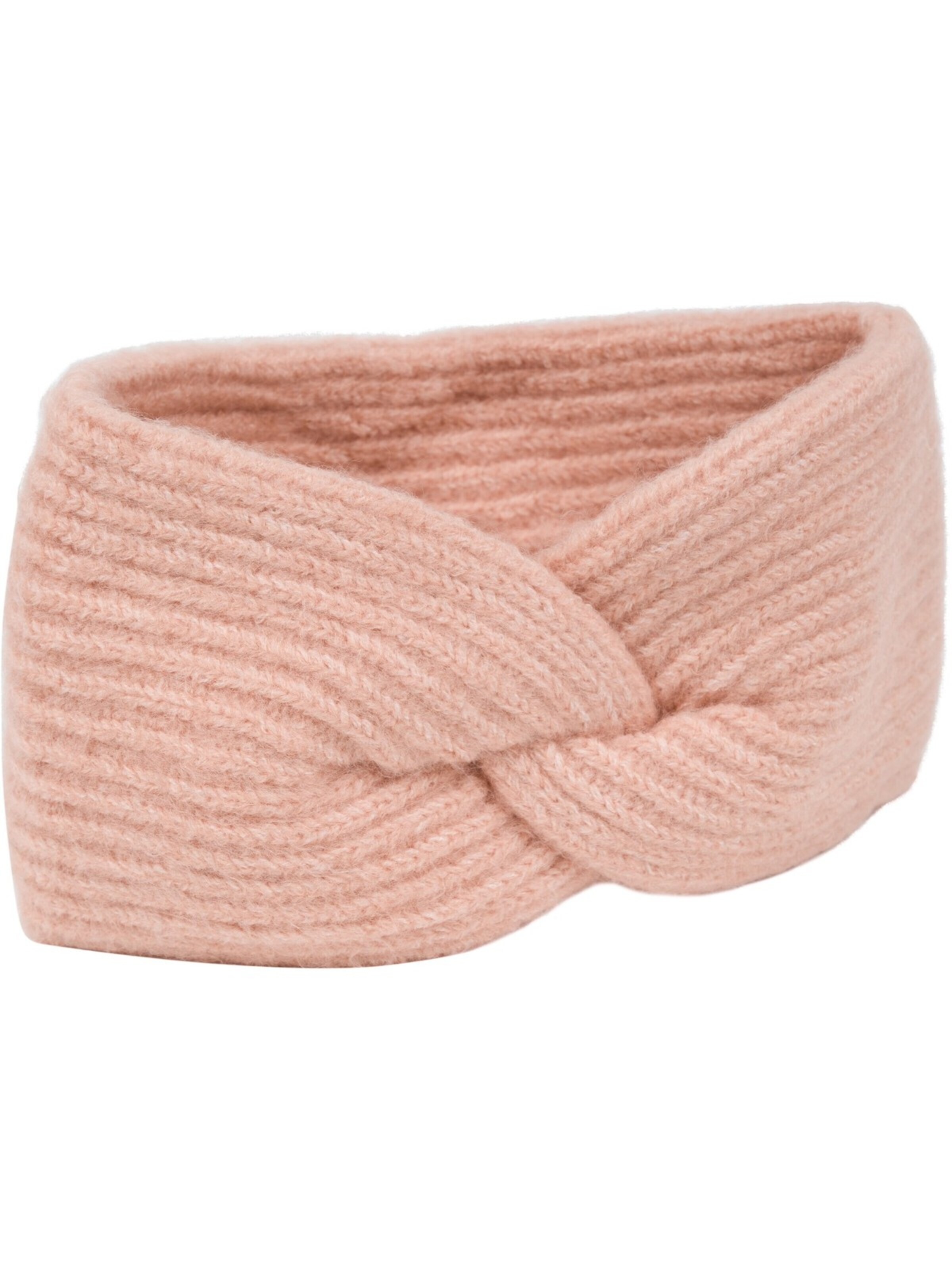 styleBREAKER Headband 'Strick Stirnband Rippenmuster Twist Knoten' in Pink