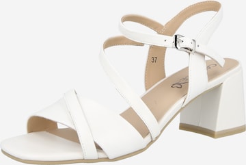 Sandales à lanières CAPRICE en blanc : devant