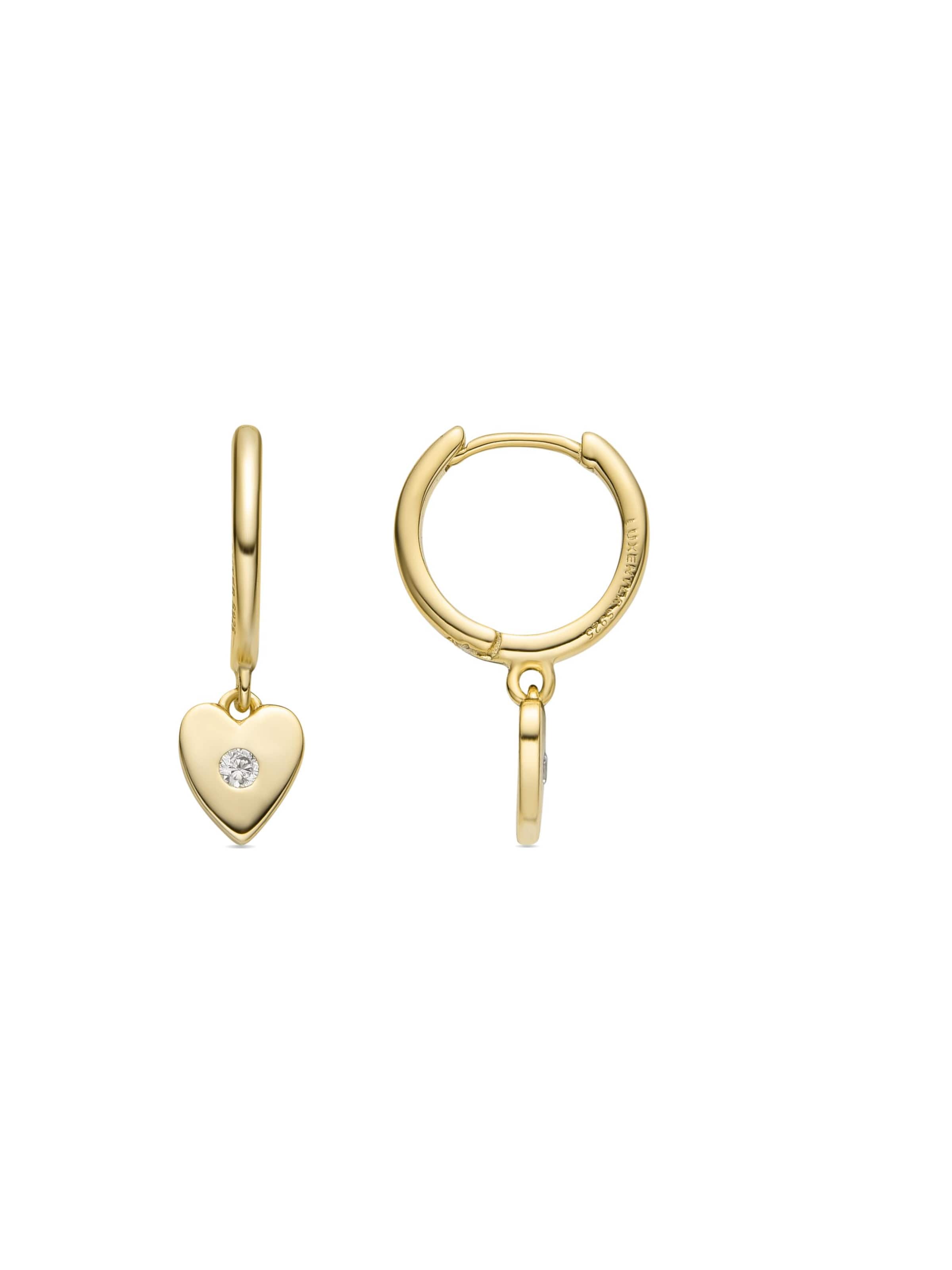 Luxenter Oorbellen 'KITZI' in de kleur Wit, Productweergave