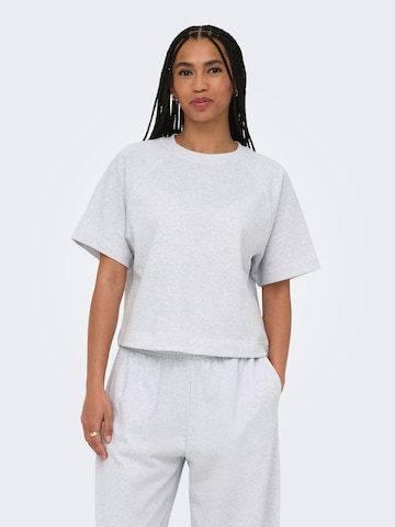 Sweat-shirt 'ONLOfelia' ONLY en gris : devant