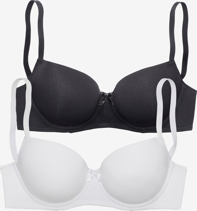 Sutien PETITE FLEUR pe negru / alb, Vizualizare produs