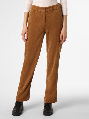 Marie Lund Loose fit Pants in Brown: front