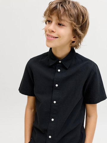 Coupe regular Chemise 'JJEBreeze' Jack & Jones Junior en noir