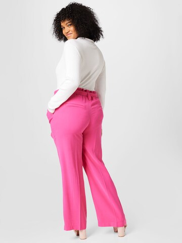 Esprit Curves Loose fit Pleat-Front Pants in Pink