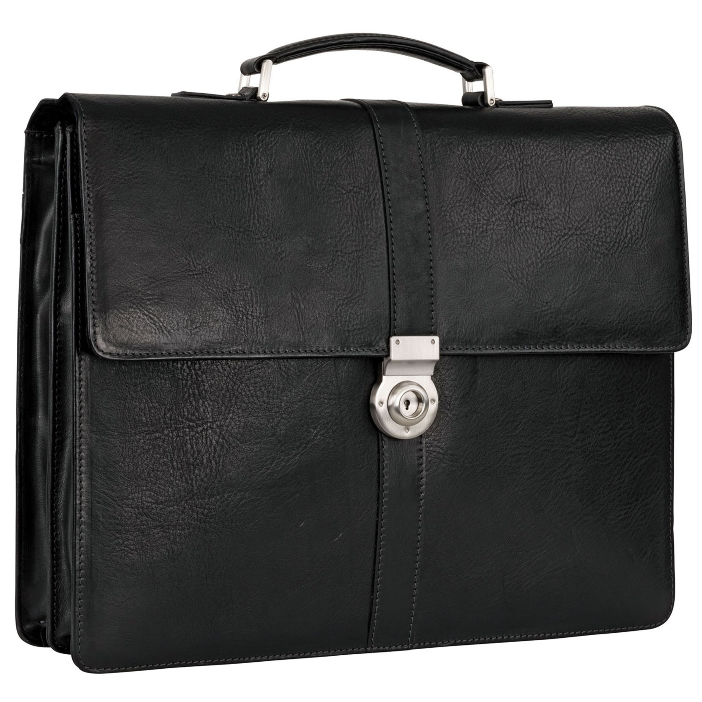 LEONHARD HEYDEN Document Bag 'Bergamo' in Black
