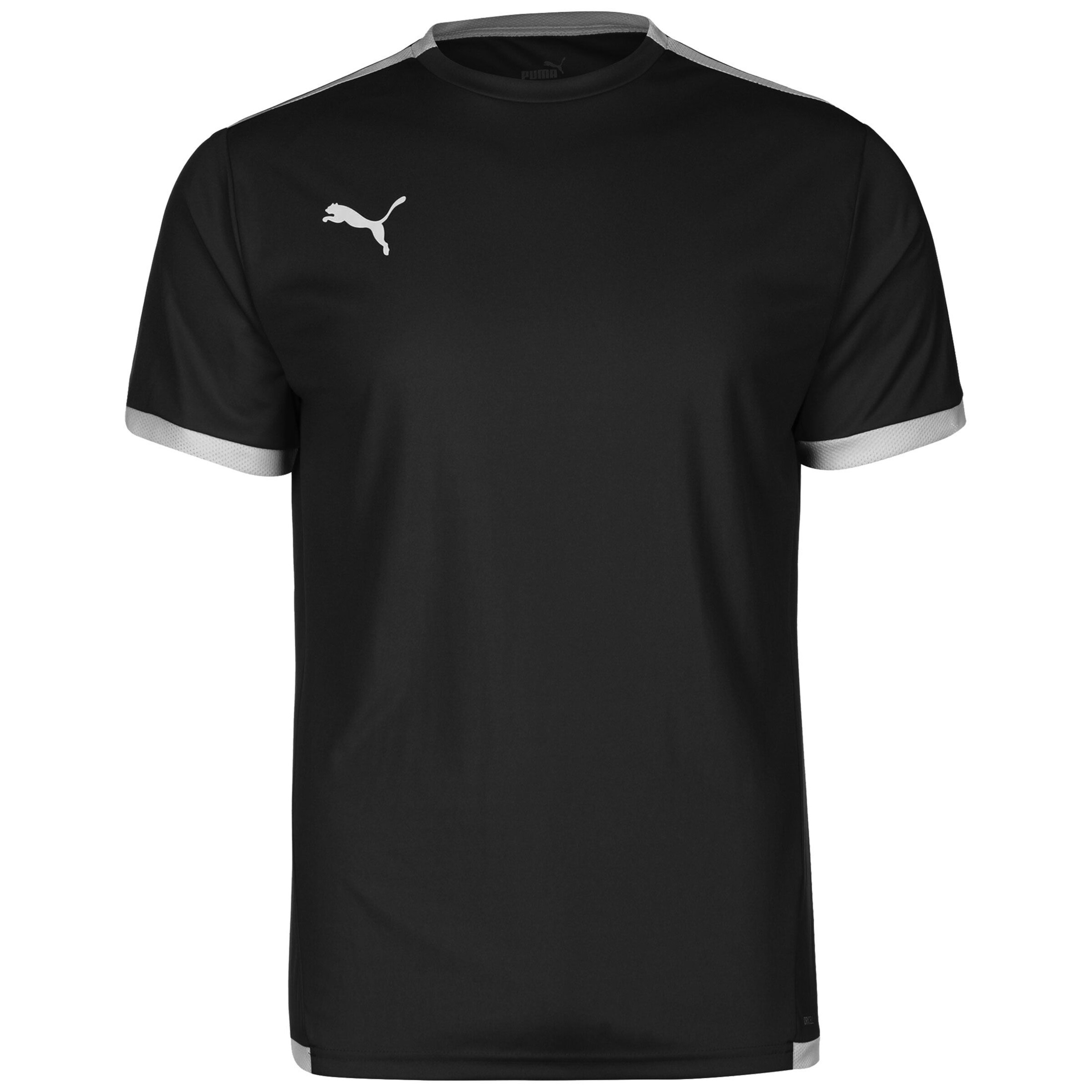 PUMA Performance Shirt 'TeamLiga' in Black: front