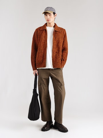 NORSE PROJECTS Вязаная кофта 'Erik Donegal' в Оранжевый