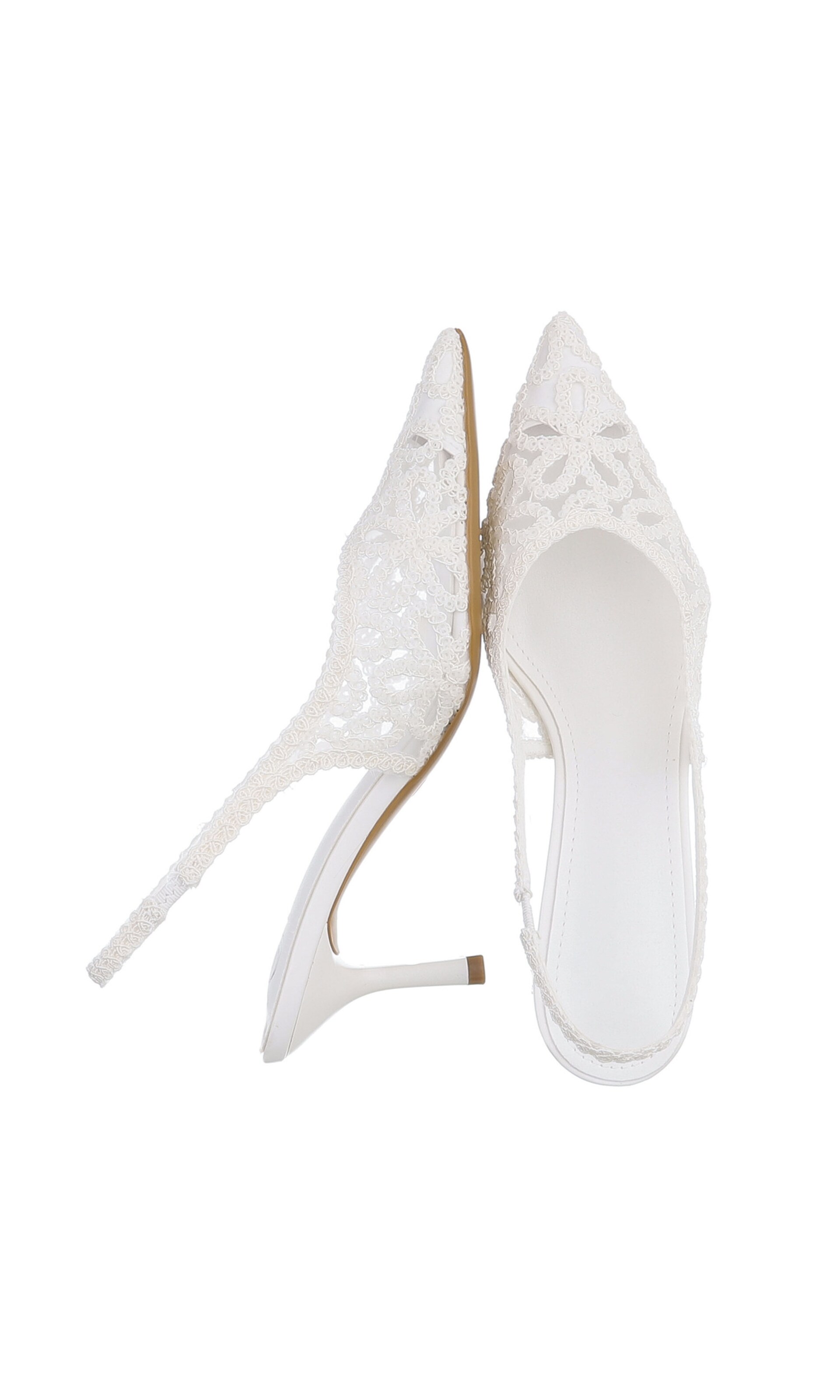 Ital-Design Slingback Pumps in White