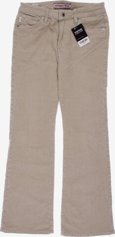 Superdry Pants in L in Beige: front