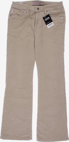 Superdry Pants in L in Beige: front