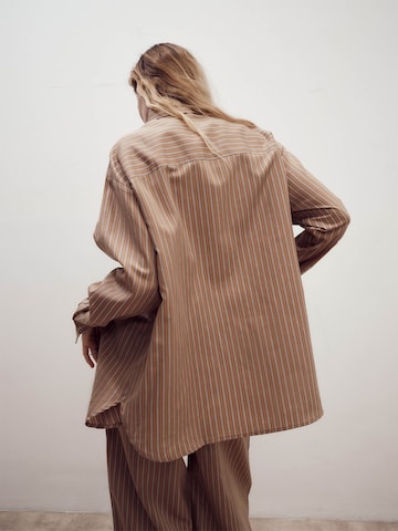 ABOUT YOU x Marie von Behrens Blouse 'Thea' in Brown