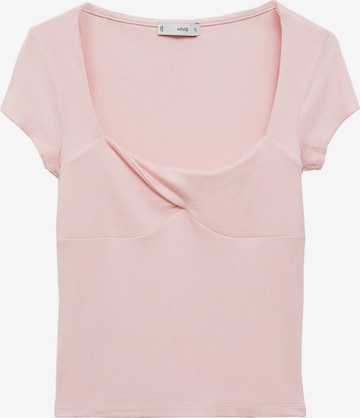 MANGO Koszulka 'BESTI' w kolorze różowy: przód