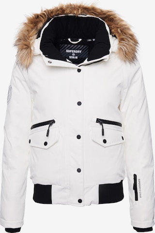 Superdry Sportjacke in Weiß: front