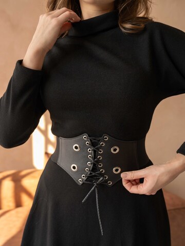 WOMAN VISION Strickkleid in Schwarz