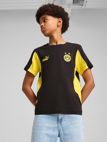 PUMA Λειτουργικό μπλουζάκι 'Borussia Dortmund FTBLArchive' σε μαύρο: μπροστά