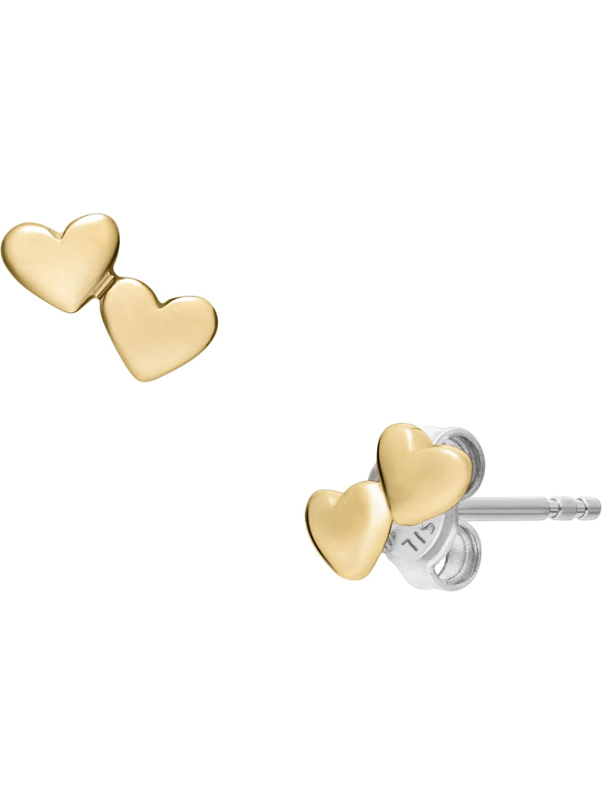 FOSSIL Ohrringe in gold / silber, Produktansicht