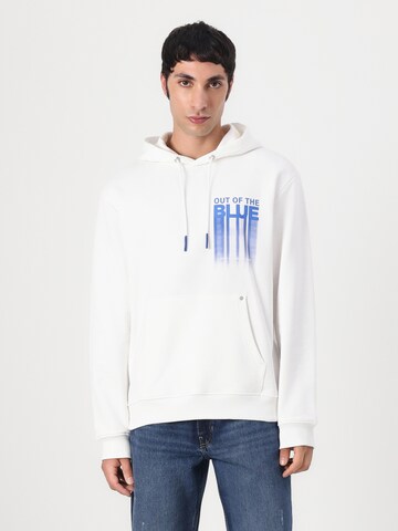 KARL LAGERFELD JEANS - Sudadera 'OUT OF BLUE' en blanco: frente