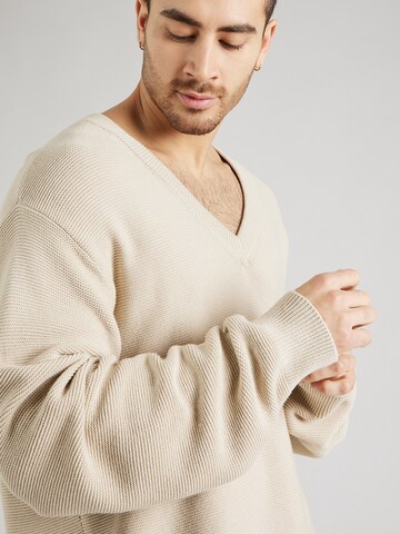 ABOUT YOU x Kevin Trapp Sweater 'Dario' in Beige