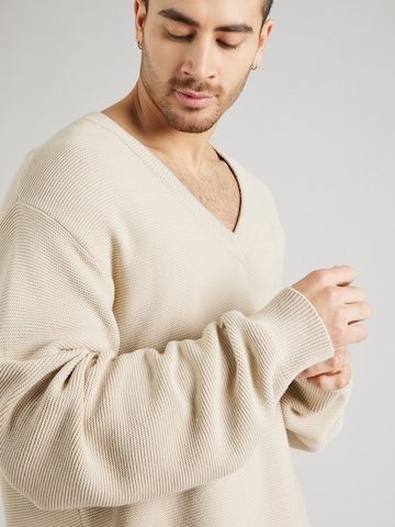 ABOUT YOU x Kevin Trapp Sweater 'Dario' in Beige