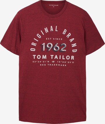 TOM TAILOR Shirt in Rood: voorkant