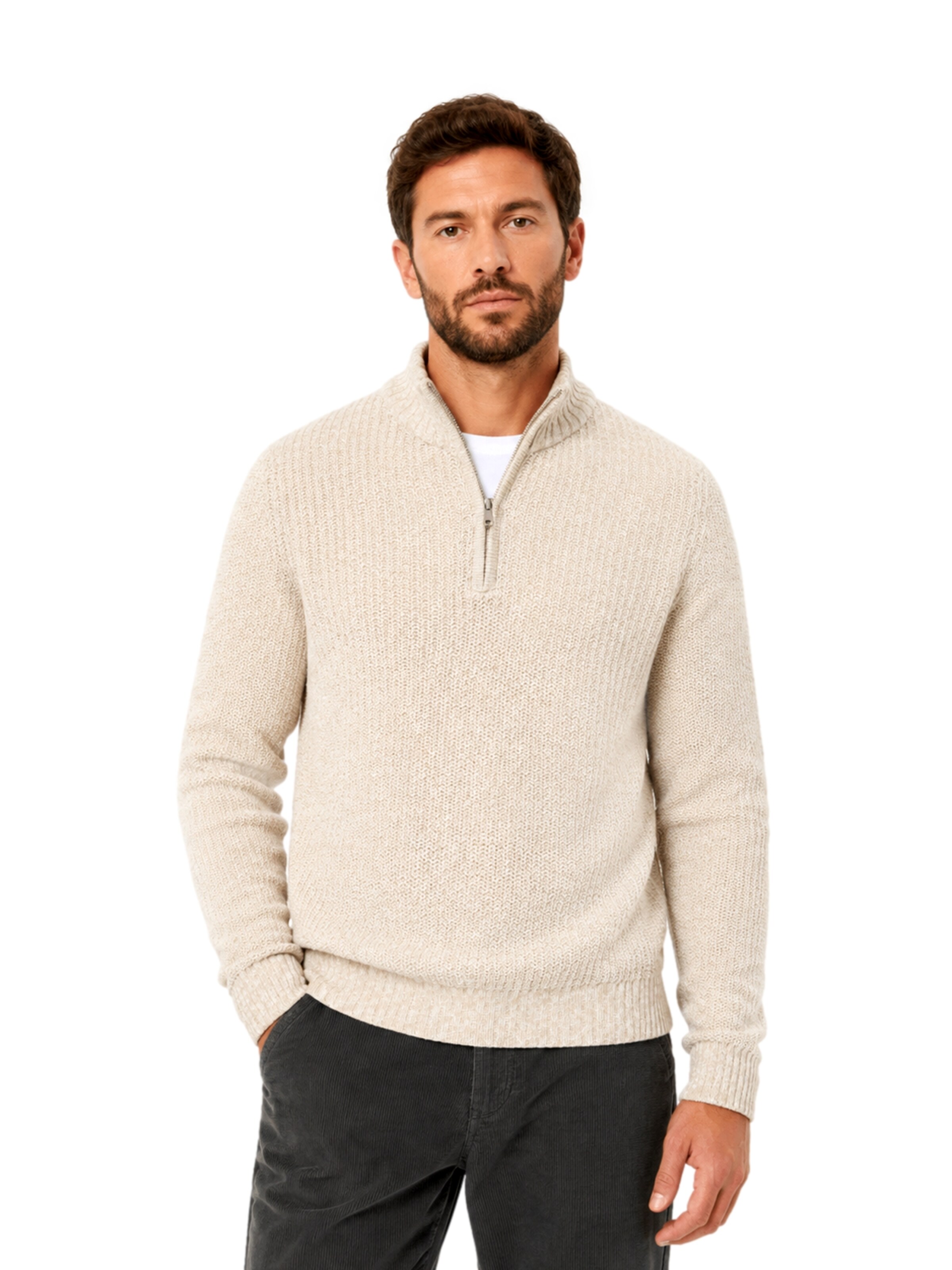 Only & Sons Sweater 'ONSJOIN' in Beige: front