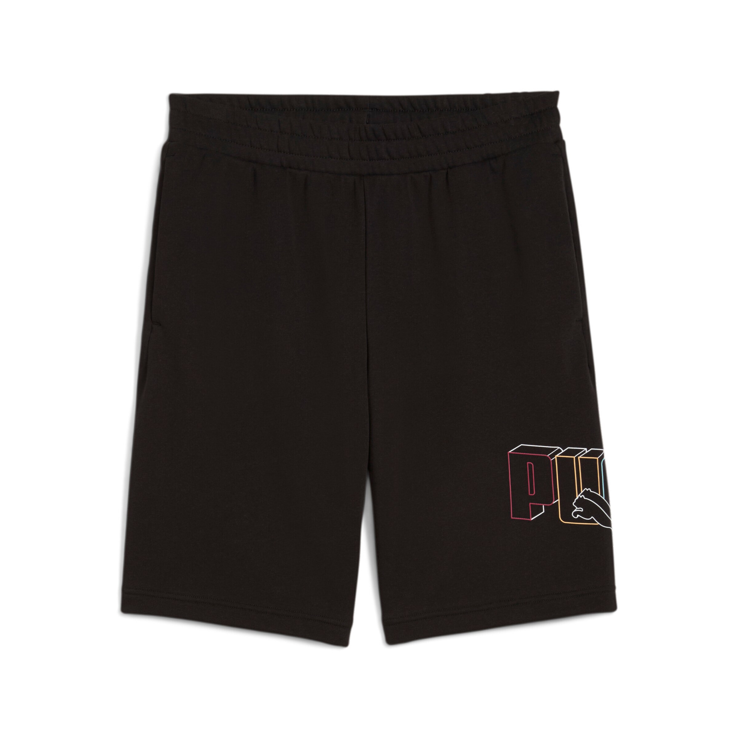 PUMA Regular Pants in Black: front