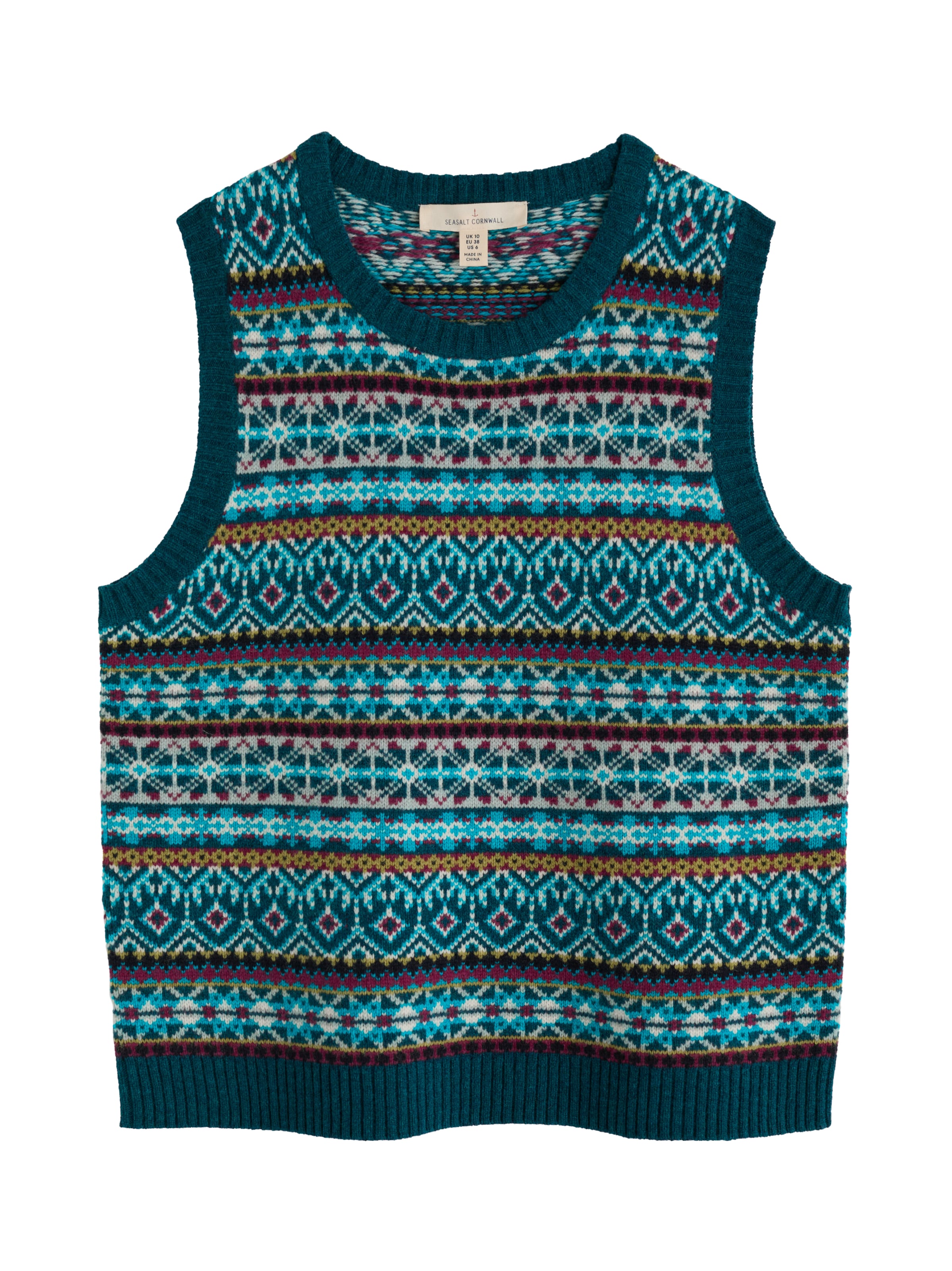 Seasalt Cornwall Pletená vesta 'Percella' – mix barev: přední strana