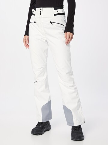 ZIENER Slim fit Sports trousers 'TILLA' in White: front