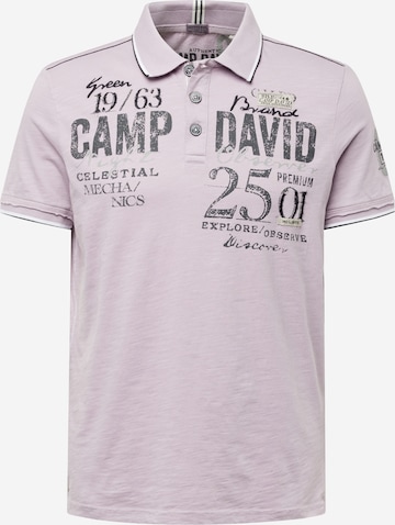 CAMP DAVID Poloshirt in Lila: predná strana