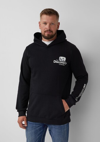 Sweat-shirt s.Oliver en noir : devant