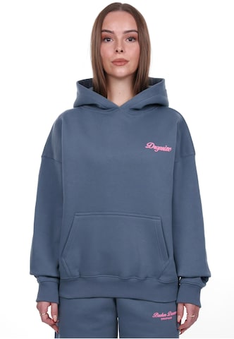 Dropsize Sweatshirt 'Broken Dreams' in Blauw: voorkant