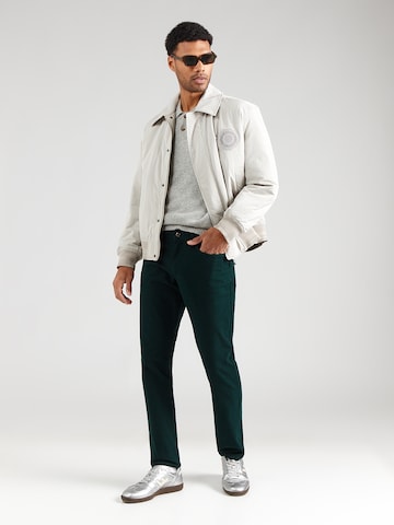 Hackett London - Slimfit Calças 'MOLESKIN RO' em verde