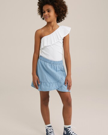 T-Shirt WE Fashion en blanc