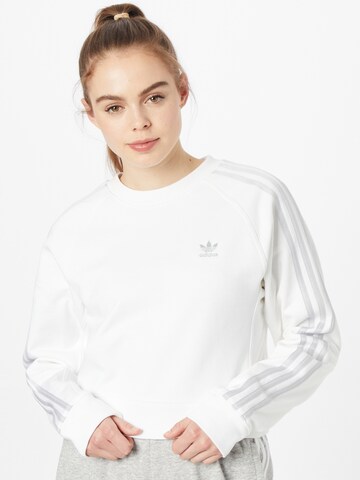 Sweat-shirt ADIDAS ORIGINALS en blanc : devant